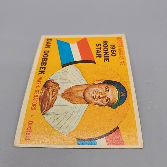 Dan Dobbek 1960 Topps #123 Rookie Star Washington Senators Baseball Card - Picture 3 of 6